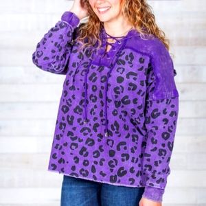 Cheetah Pullover 2X